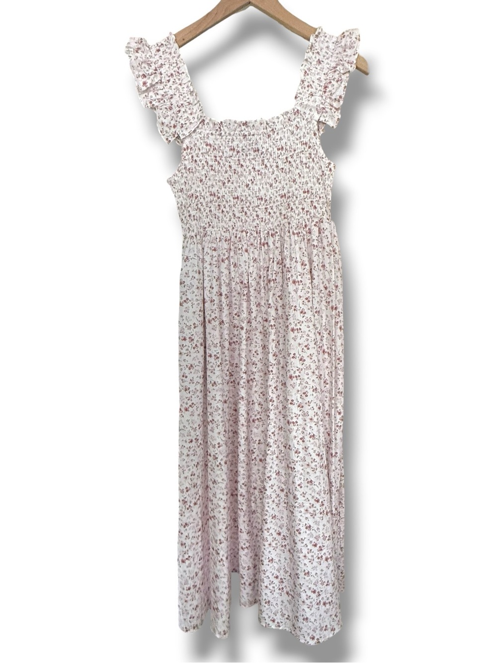 Petite Plume Women's Twill Margaux Dress Dorset Cotton Ditsy Floral S - Picture 10 of 15